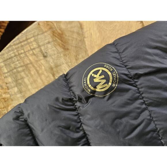 Michael Kors Packable Down Fill Black Puffer Longline Jacket Women's Size 1X - Picture 5 of 8